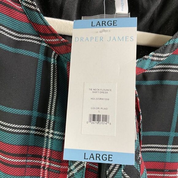 Draper James Rosanne Shift Dress in Georgia Plaid Belle Meade, NWT, Large - Picture 13 of 16